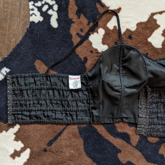 80s EMBROIDERED BUSTIER - Picture 5 of 6